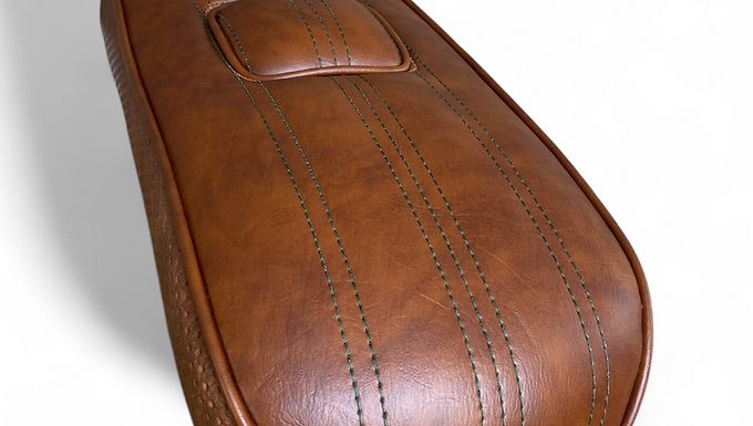Tan Vinyl Warner 3/4 Lambretta Seat