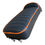 Thumbnail: Black Solo Hinged Lambretta Seat - Orange Piping