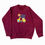 Thumbnail: Happy Little Soul Burgundy Scooter Sweatshirt 