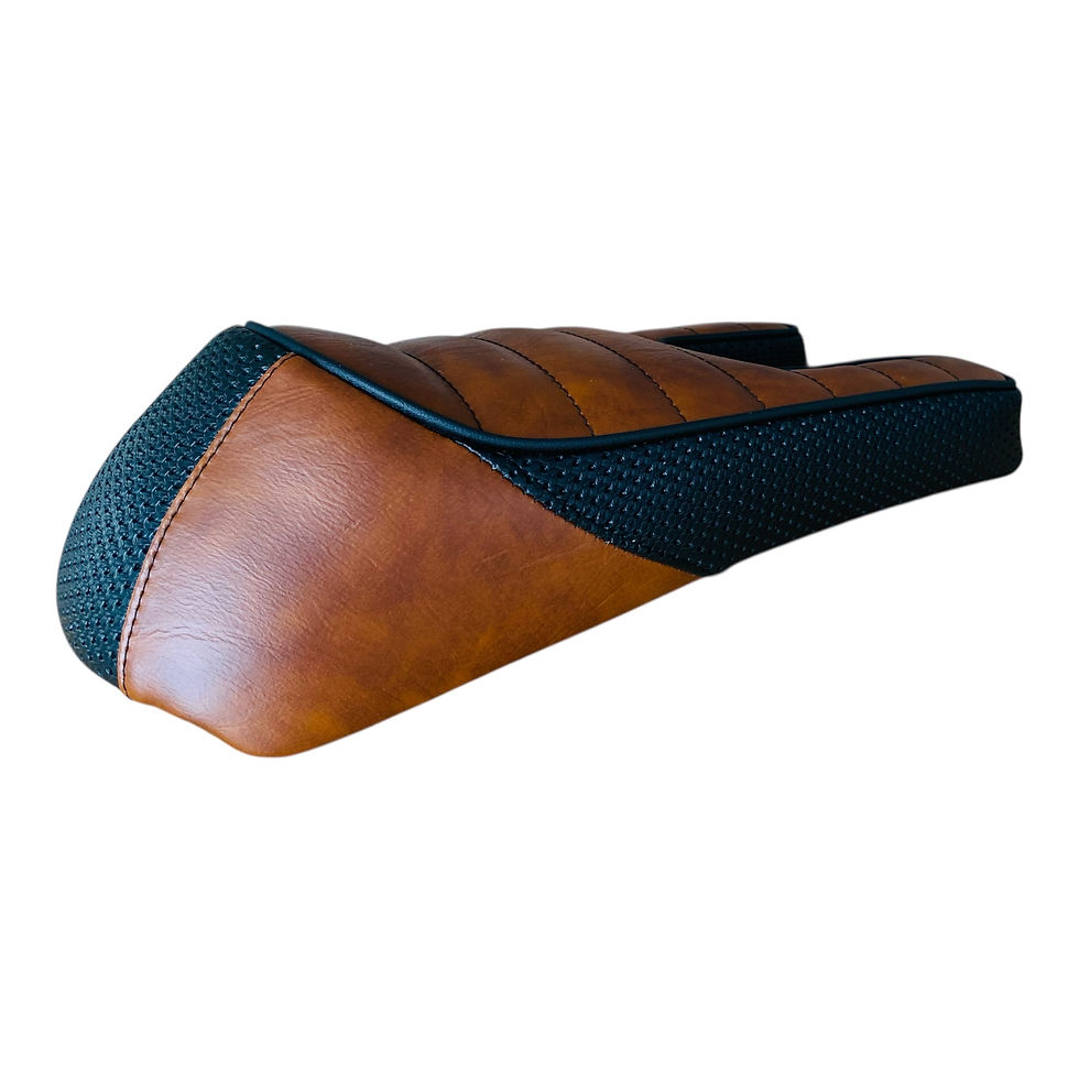 Thumbnail: Scootalotti Tan and Black Lambretta Seat