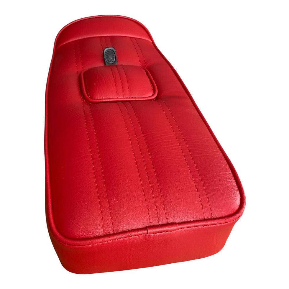 Thumbnail: Solo Lambretta Seat Devil Red Vinyl