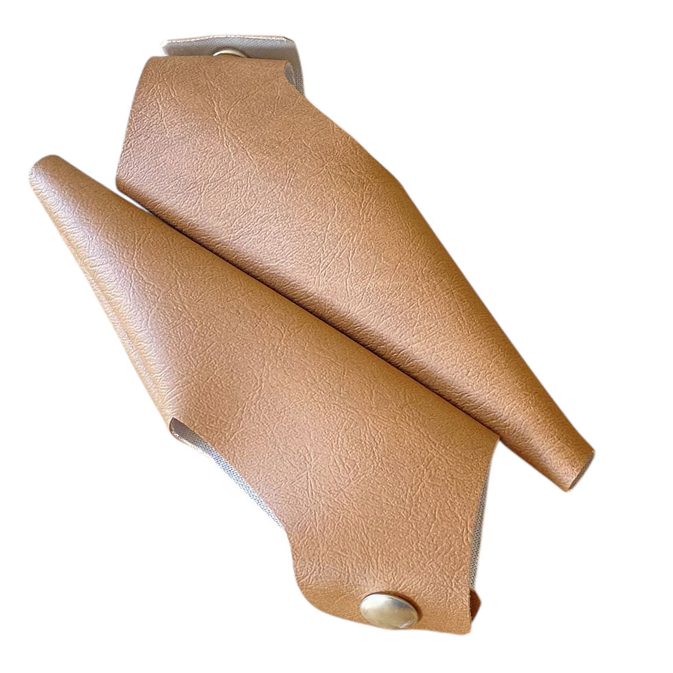 Thumbnail: Lambretta Tan Vinyl Gaiters / Lever Covers