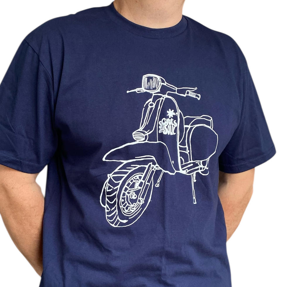 Thumbnail: Lambretta GP T-Shirt - Navy - Scoots and Soul®