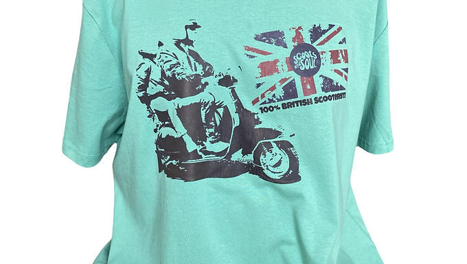 100% British Scooterists - Two up on a Vespa 