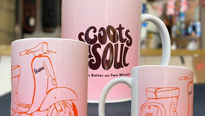 Pinky Small Frame Vespa Mug 