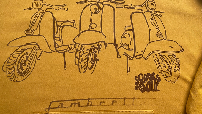 Scoots and Soul Three Scooter Hoodie 