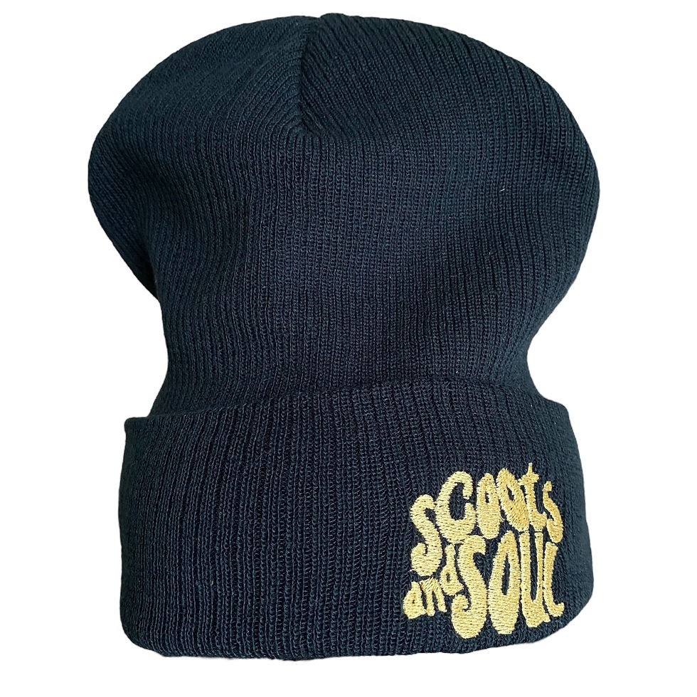 Thumbnail: Scoots and Soul Navy Soft Cuff SlouchBeanie