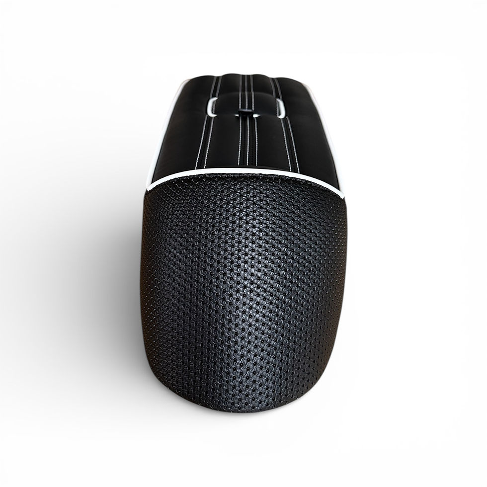Thumbnail: "NEW" Dual Bentley Lambretta Seat - Black and White
