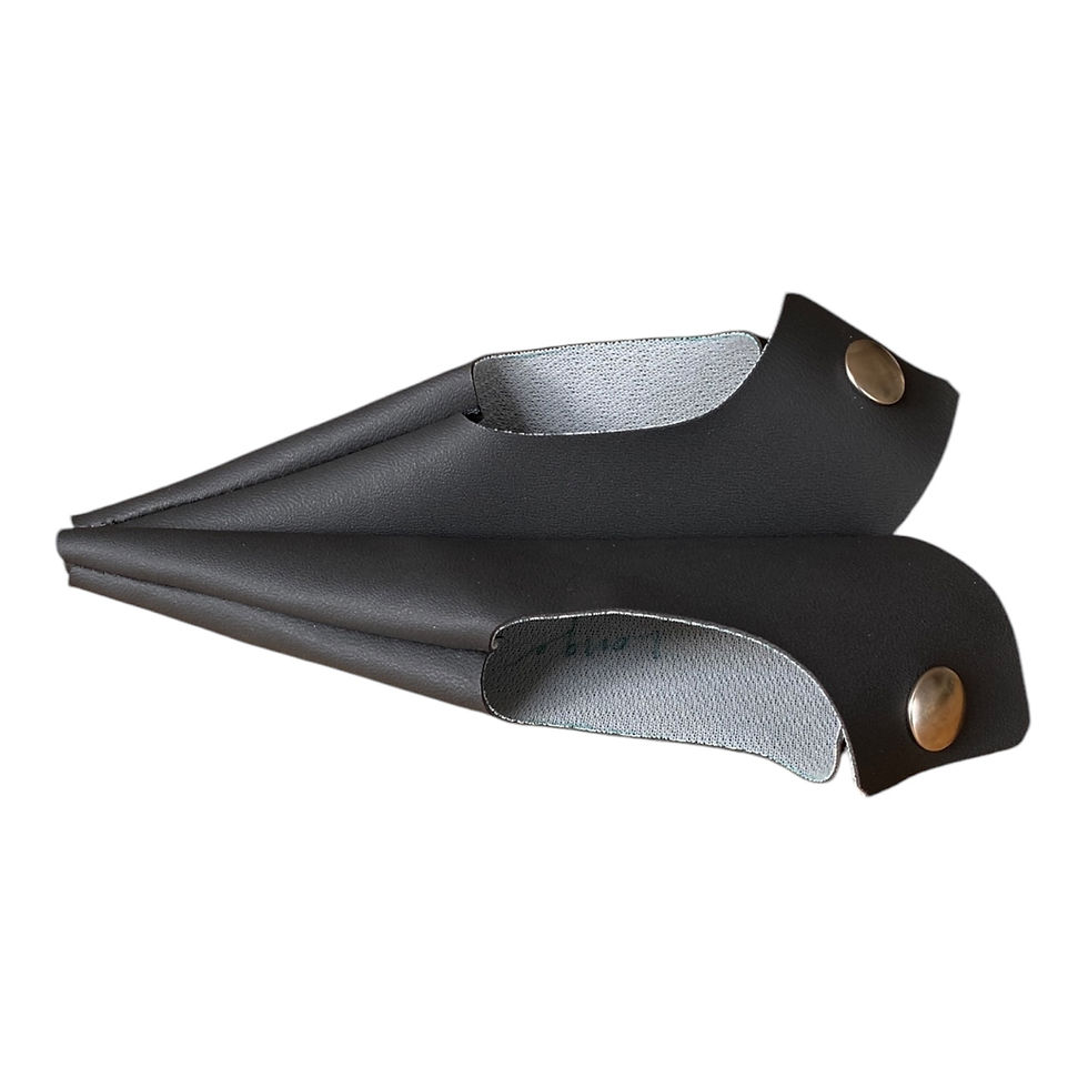 Thumbnail: Lambretta Black Vinyl  Gaiter / Lever Covers