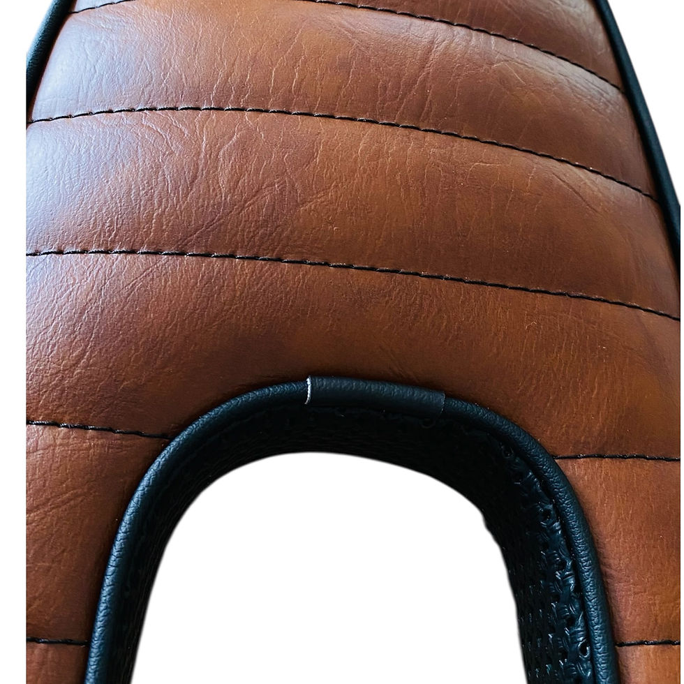 Thumbnail: Scootalotti Tan and Black Lambretta Seat