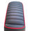 Thumbnail: Black Solo Hinged Lambretta Seat - Red Piping