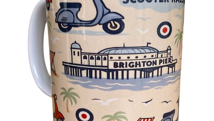 Scooter Rallies Brighton Pier Mug