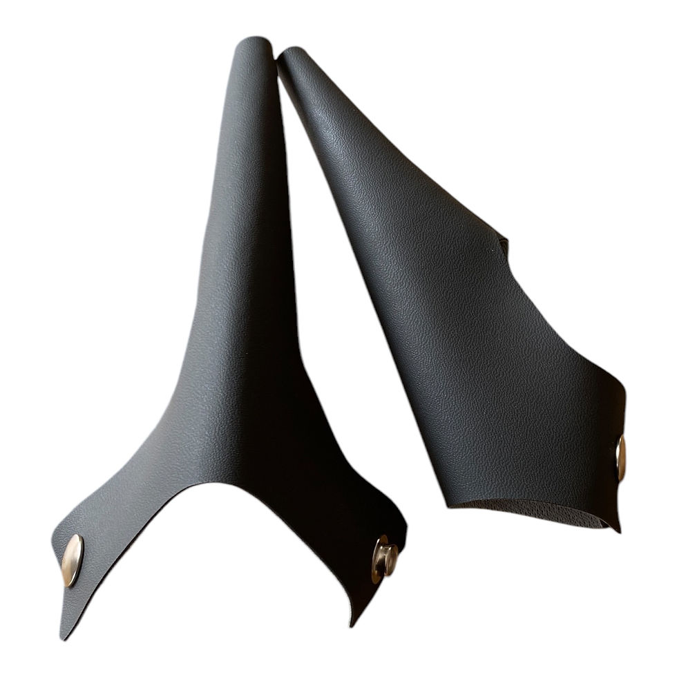 Thumbnail: Lambretta Black Vinyl  Gaiter / Lever Covers