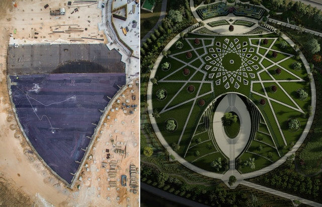 Shrine of ‘Abdu’l-Bahá: Structure rises above foundation | BWNS