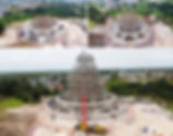3 images are shown of the progress
