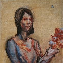 Picasso's Flower Girl
Pastel  on Paper 
62x44cm 
$1,800 unframed