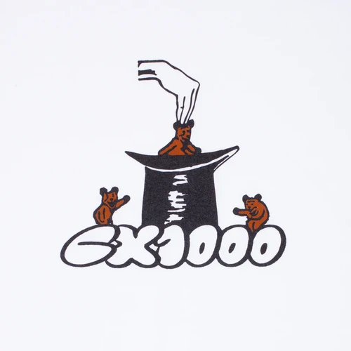 【GX1000】Bear In Hat Tee White GX1000 - Bear in The Hat Tee | red-alert-skate-shop