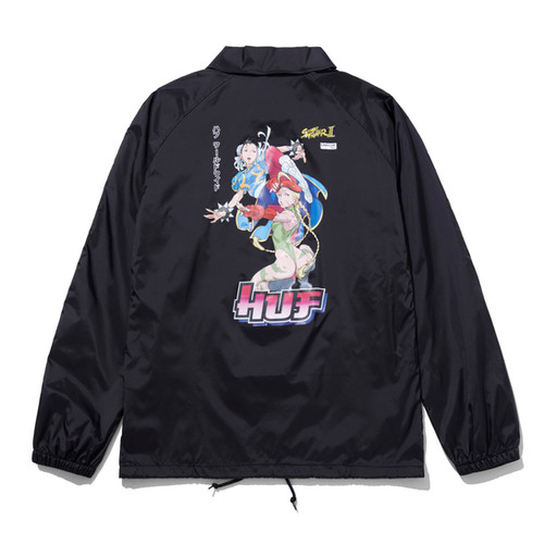 Huf X Street Fighter - Chun Li & Cammy Coach Jacket | red-alert