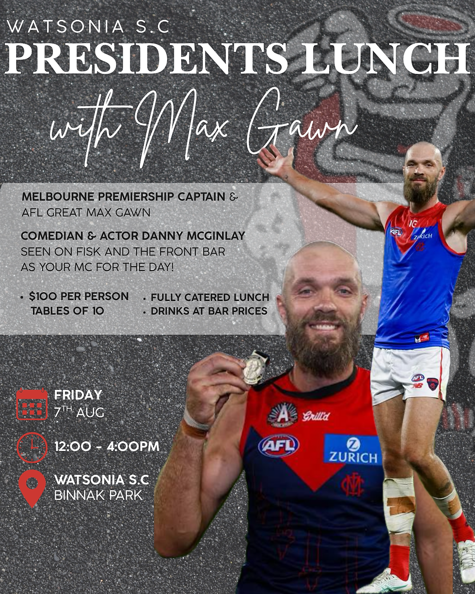 Watsonia Sporting Club's Presidents Lunch