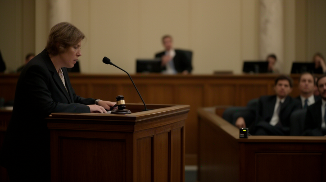 Witness testifying in federal court while counsel prepares to address a prior recorded statement