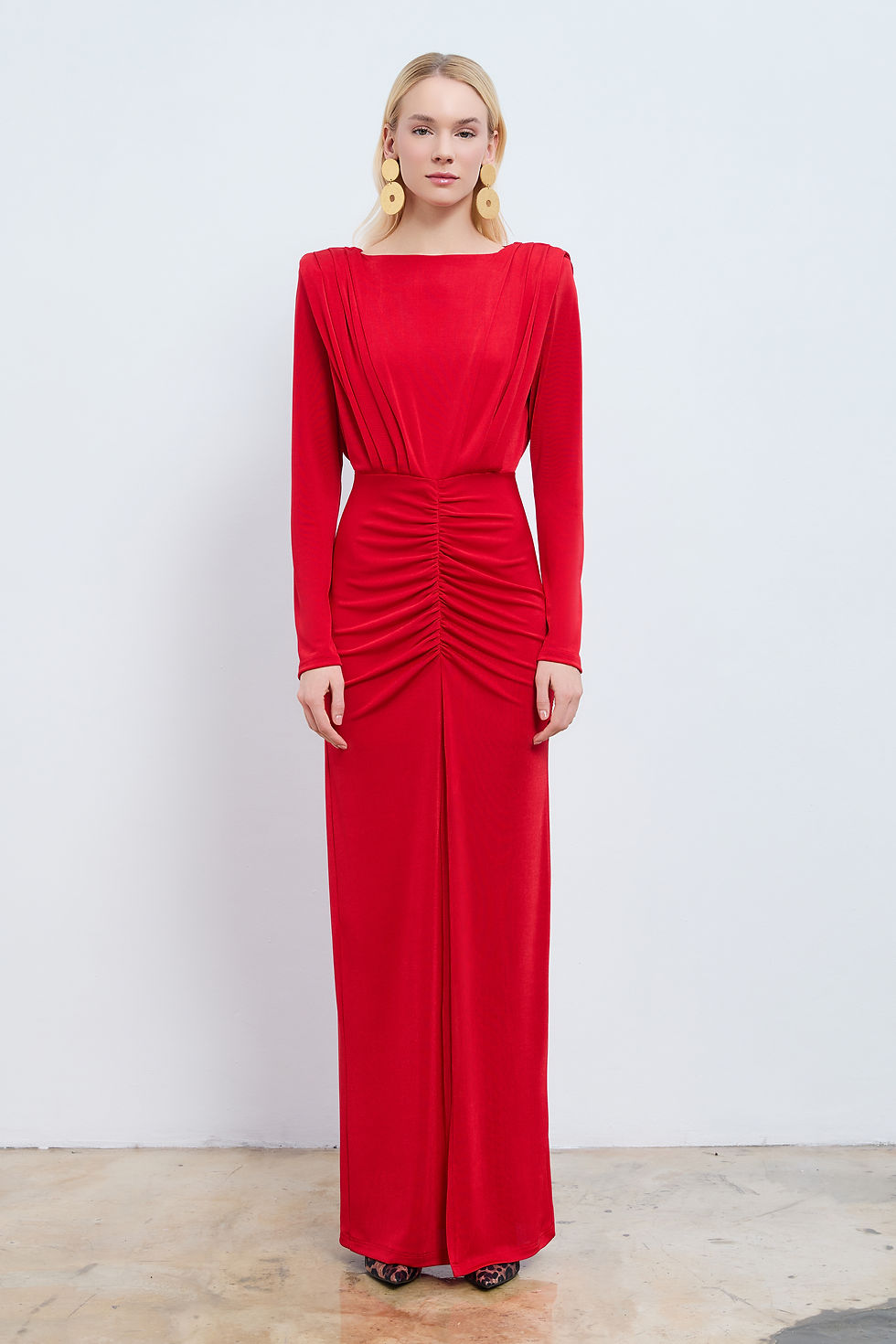 Thumbnail: Soley Ruched Maxi Dress