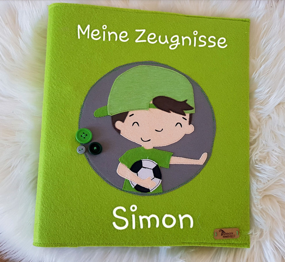 Miniaturbild: Hülle für Zeugnismappe  aus Filz