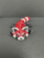 Red 3D Panda front view