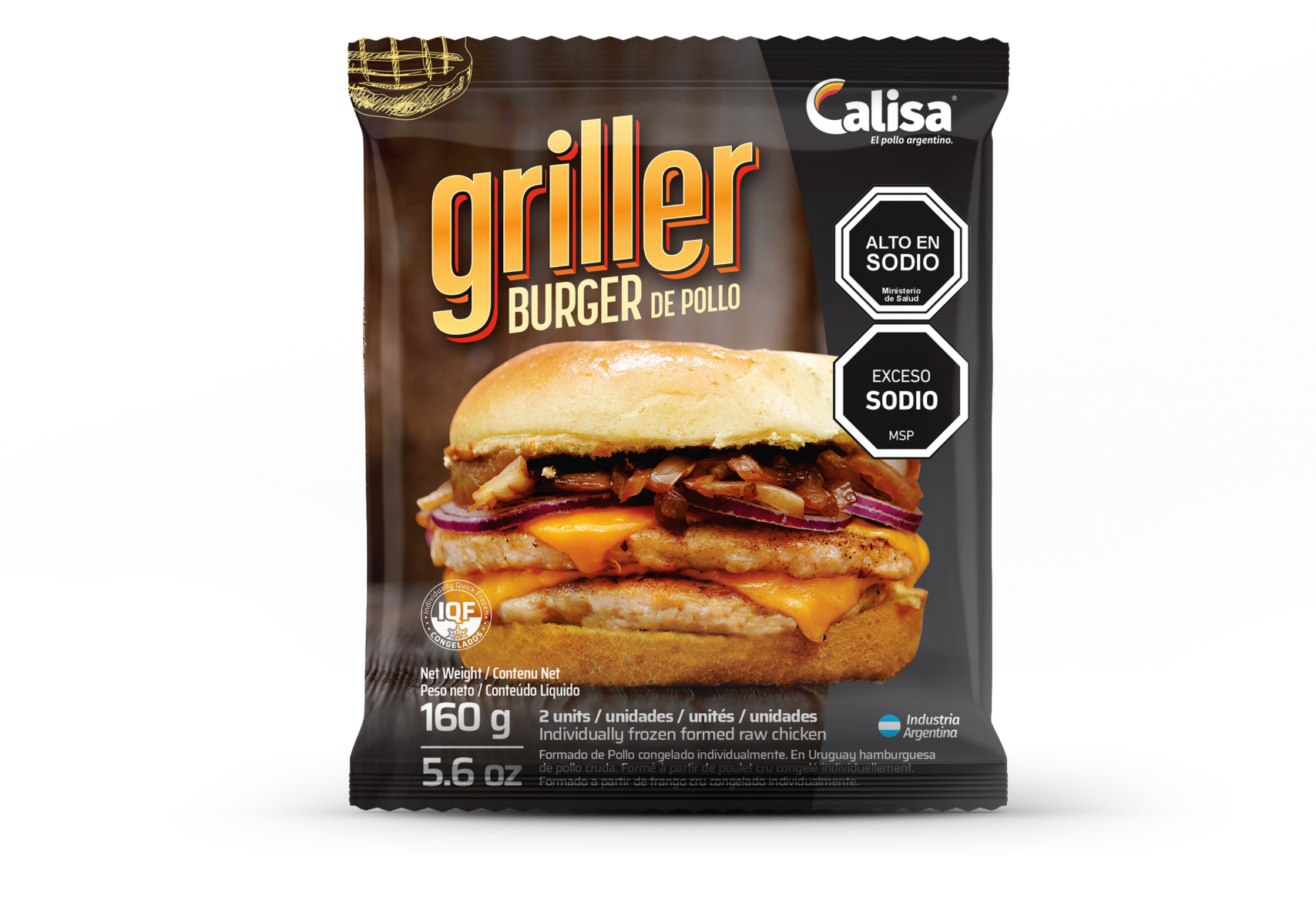 Hamburguesa de pollo griller 2x80g Calisa