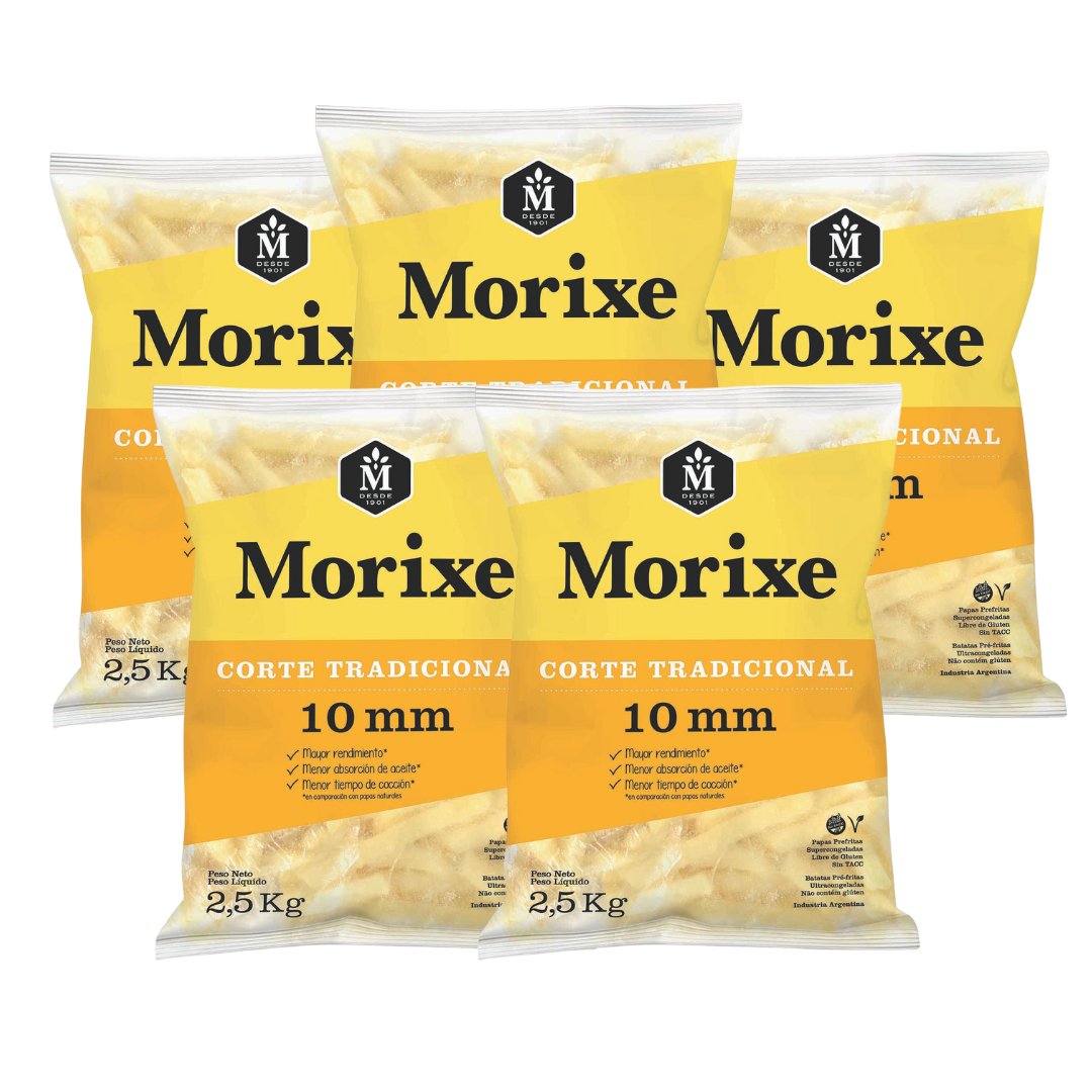Papas 10mm Morixe 5 bolsas de 2.5 kg