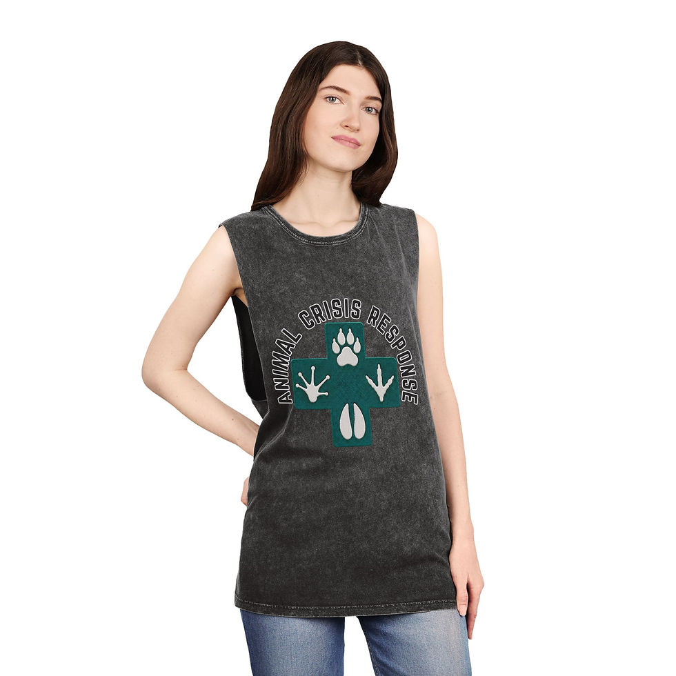 Thumbnail: Animal Crisis Response Tank Top — Stonewash Tank