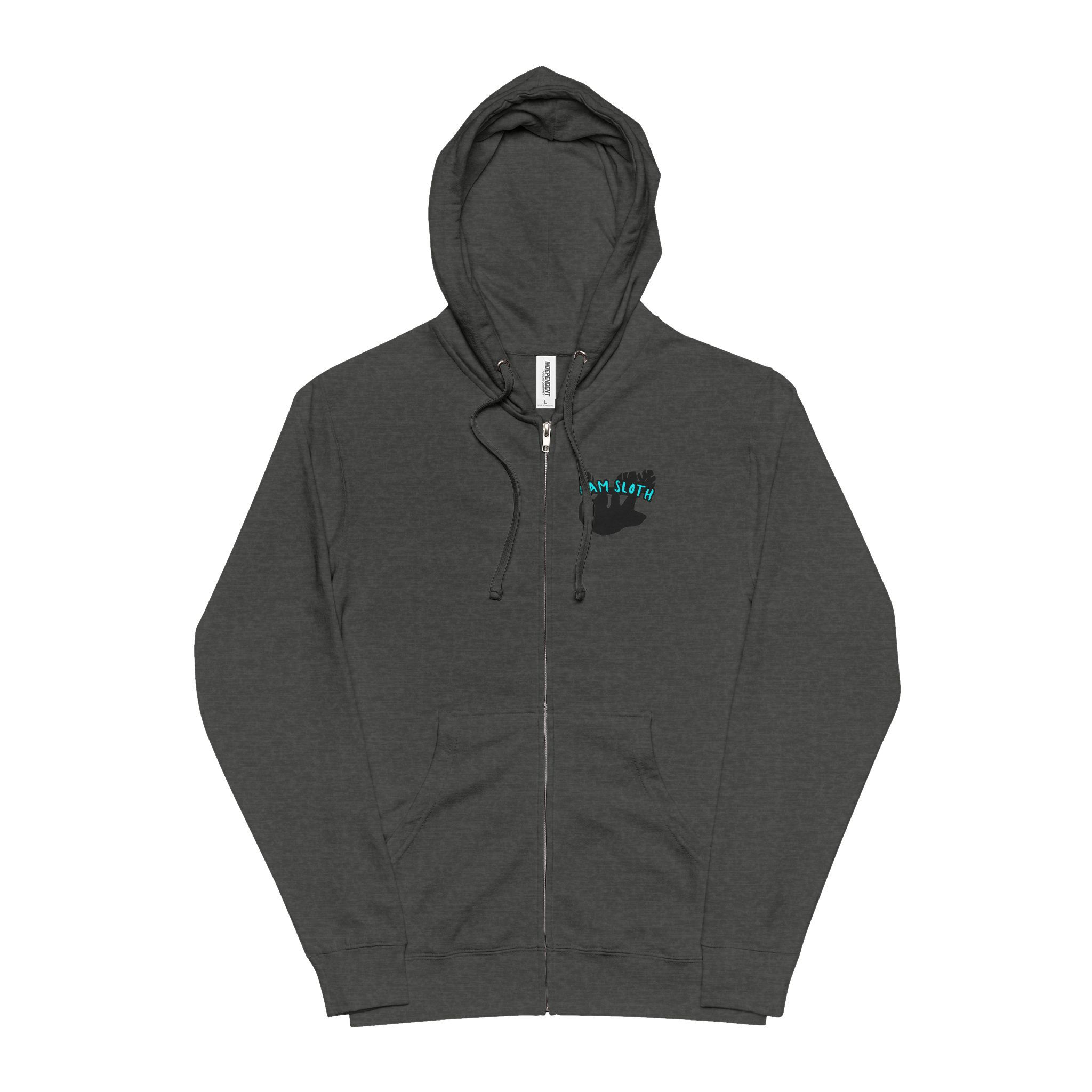 Science of Sloths Zip-Up Hoodie — Cute Sloth Graphic Fleece Hoodie