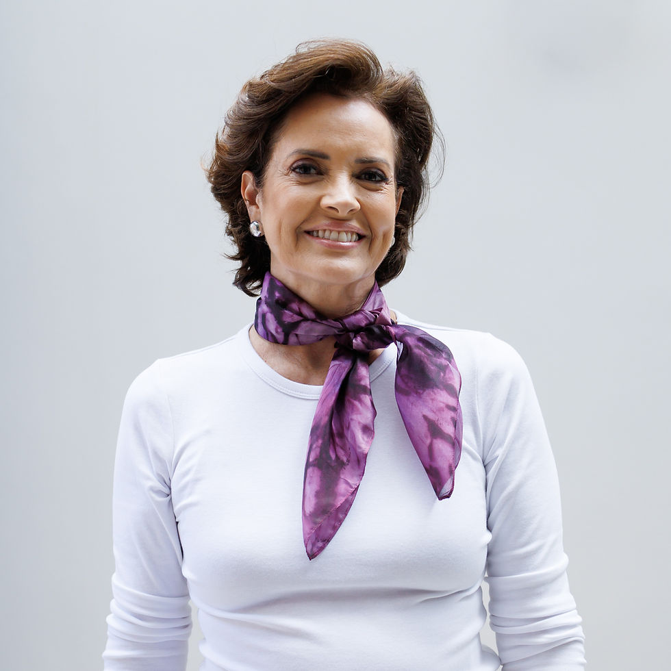 Miniatura: Lenço 100% seda roxo