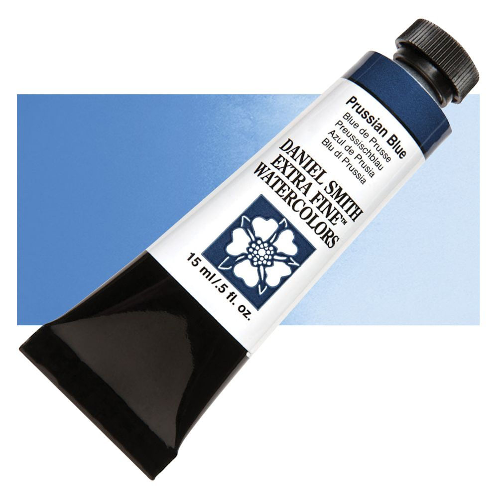 Daniel Smith Extra Fine Watercolor, 15ml • Prussian Blue