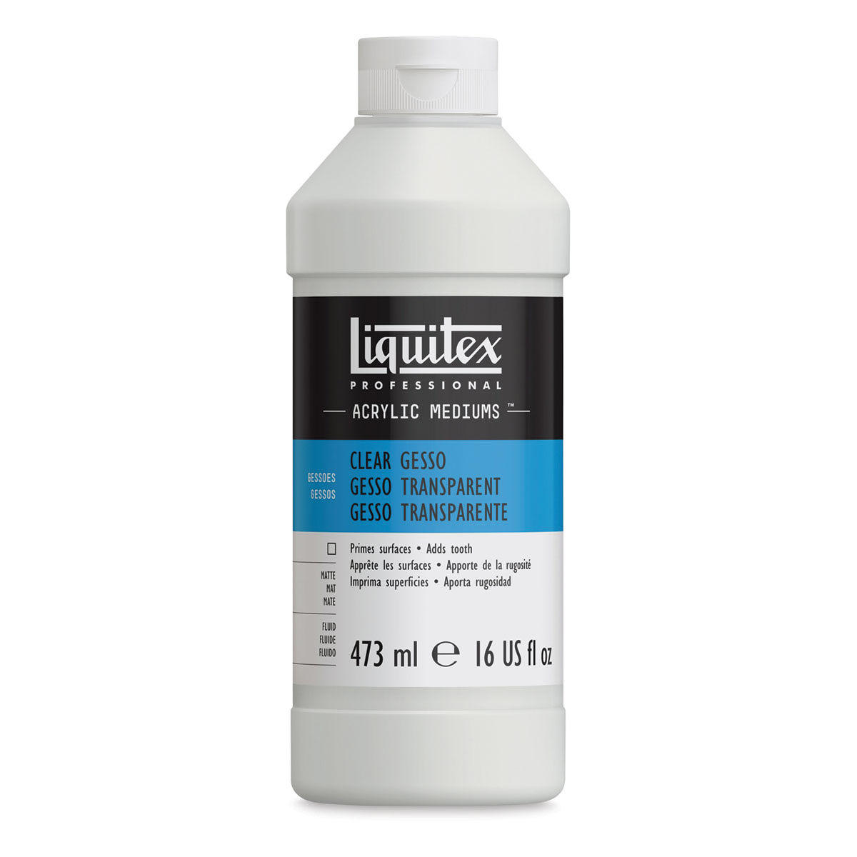 Liquitex Gesso, Clear • 16 oz.