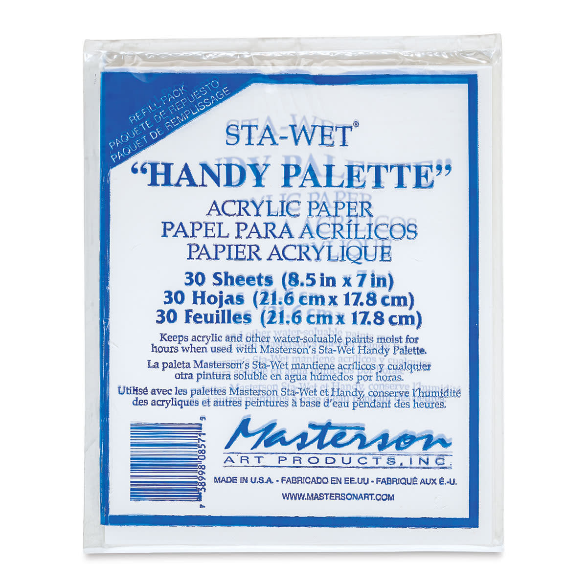 Sta-Wet Palette Sheets, 30 • 8.5 x 7