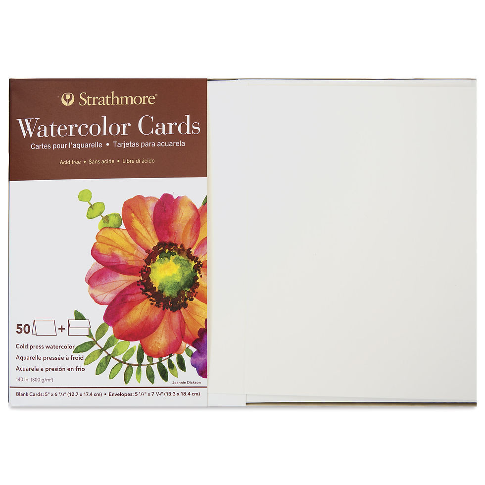 Watercolor Cards, Box of 50