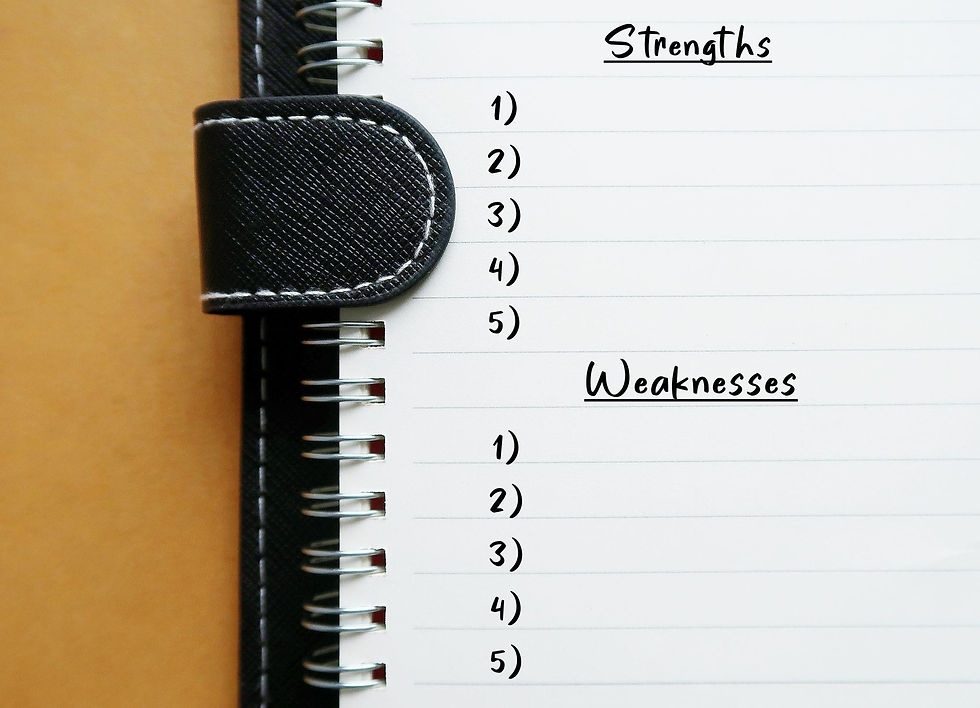 Journal used to record daily achievements, strengths, and confidence-building evidence.