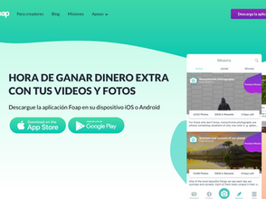 Foap: Gana dinero extra con tus videos y fotos