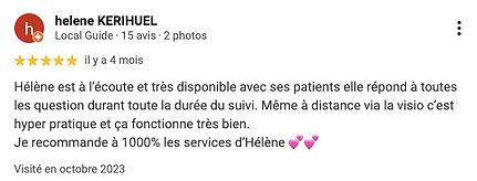 avis client helene naturopathe nantes