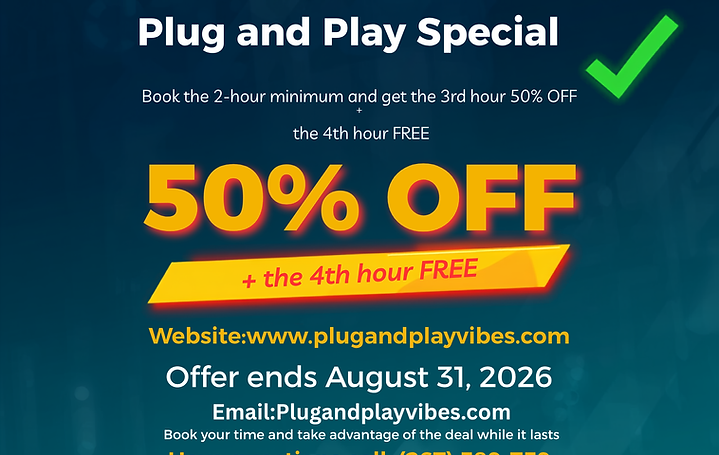 Dynamic Promotional Flyer for 'Plug and Play' Offer.PNG