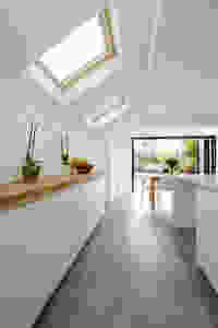 Skylights letting in natural sunlight