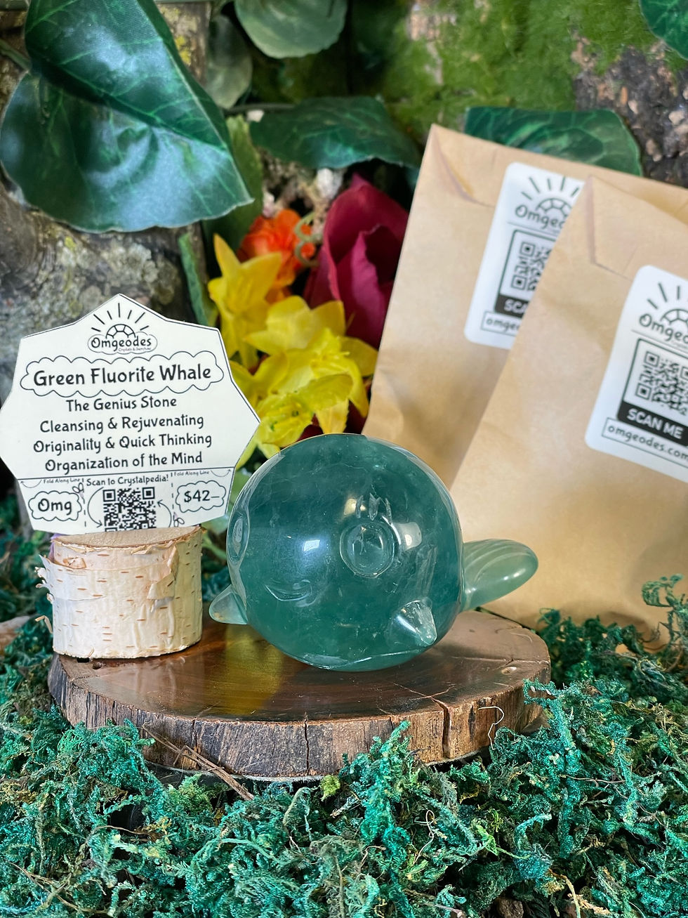 Green Fluorite Whale