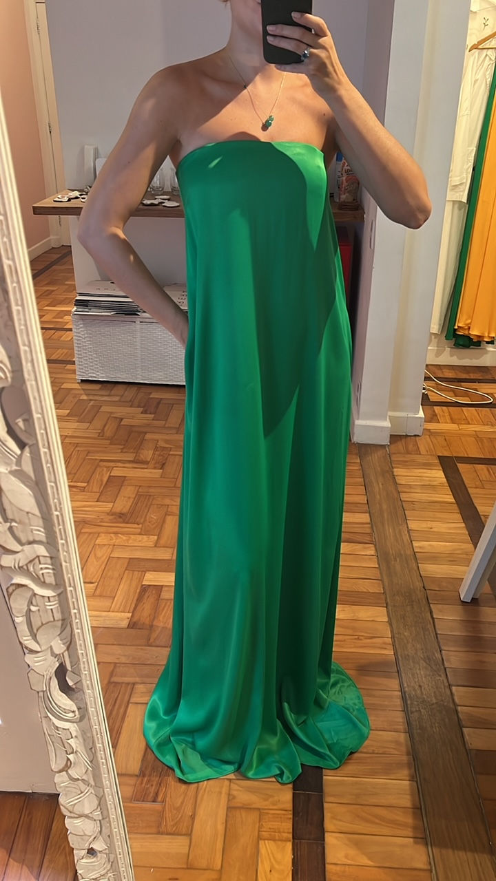 Miniatura: vestido tqc acetinado