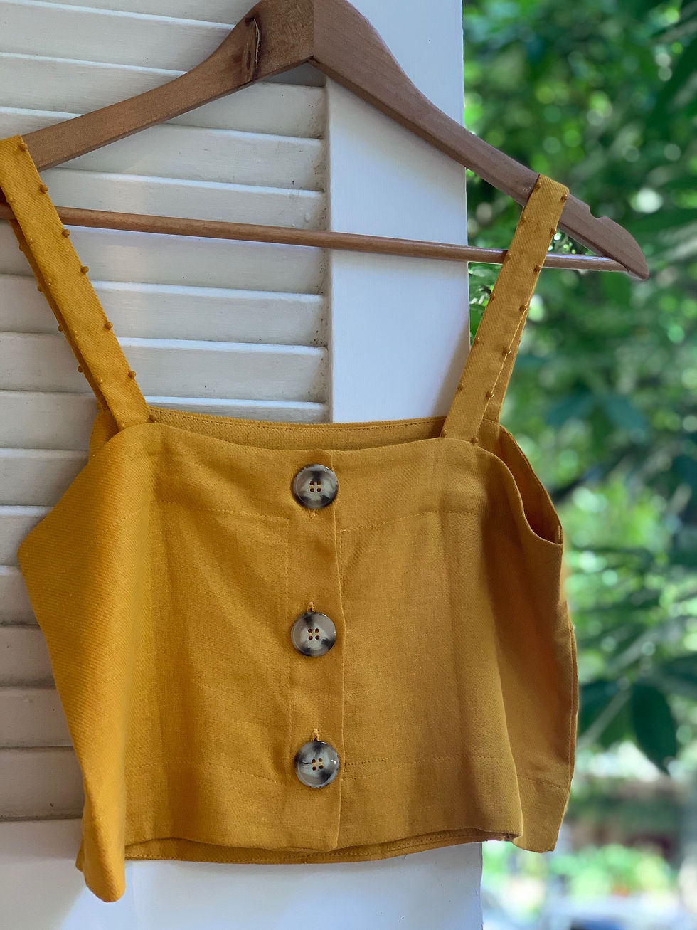 Miniatura: blusa linho alça bordada