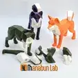 Thumbnail: Low Poly Shiba Inu Magnet Puzzle - Large