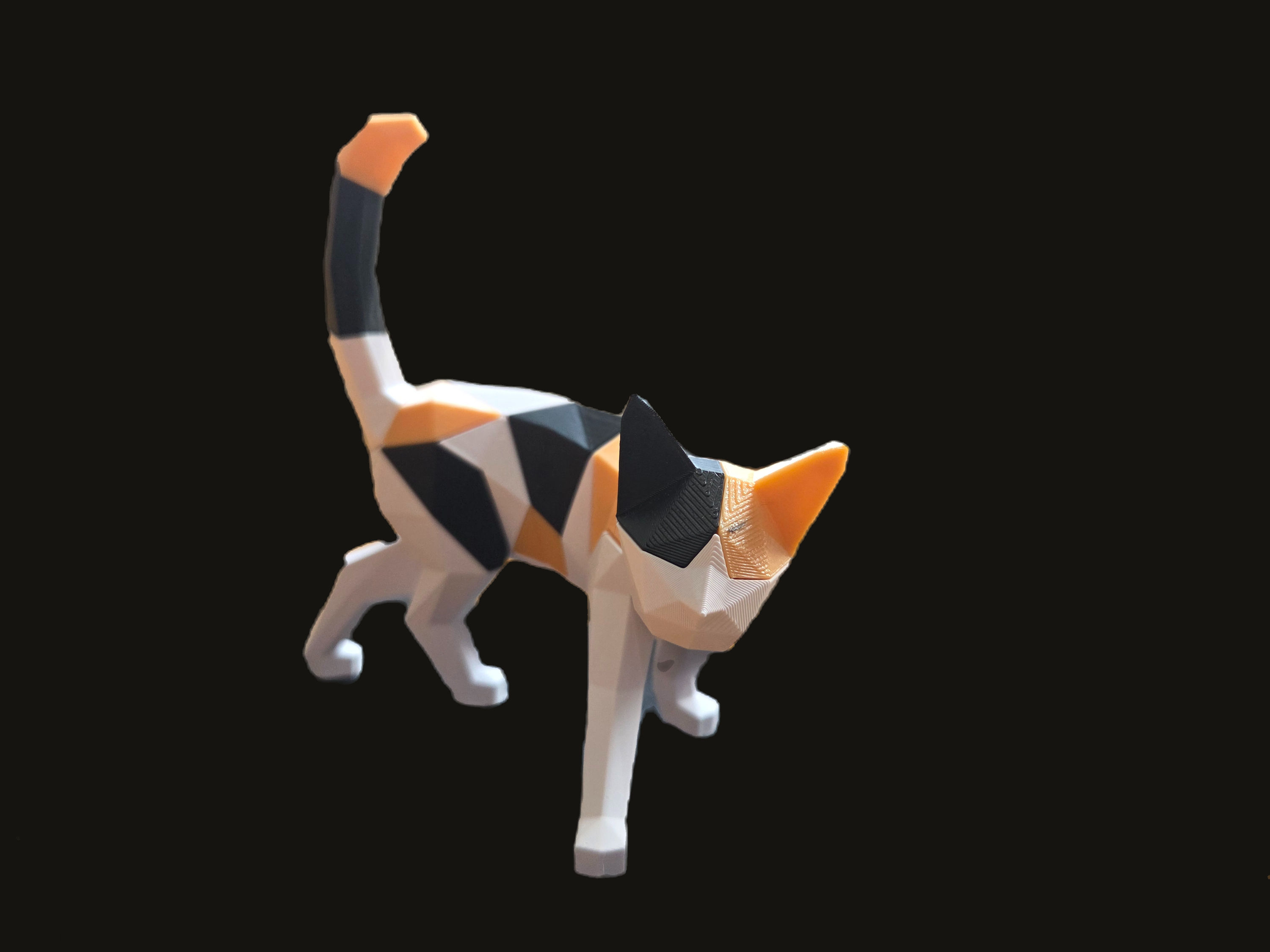 Low Poly Walking Cat Magnet Puzzle - Small