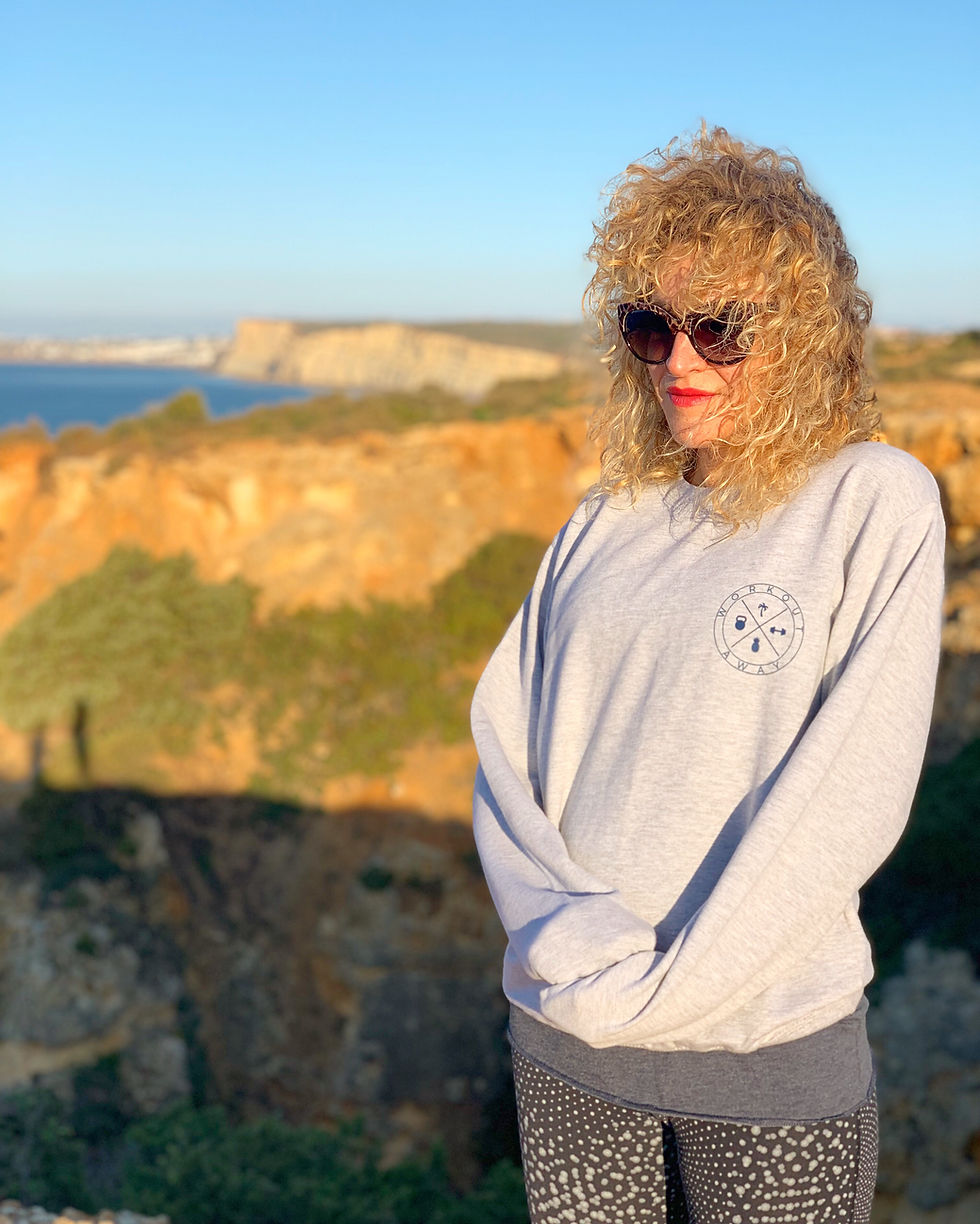 Thumbnail: Workout Away | Family Affair Unisex Grey Raglan Sweat