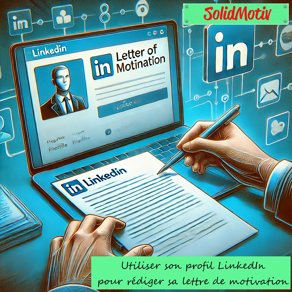 Utiliser son profil LinkedIn pour rédiger sa lettre de motivation