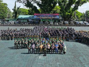 Pangdam XIV/Hasanuddin Pimpin Apel Gelar Pengamanan Pemilu 2024 di Wilayah Kodam.XIV/Hasanuddin.