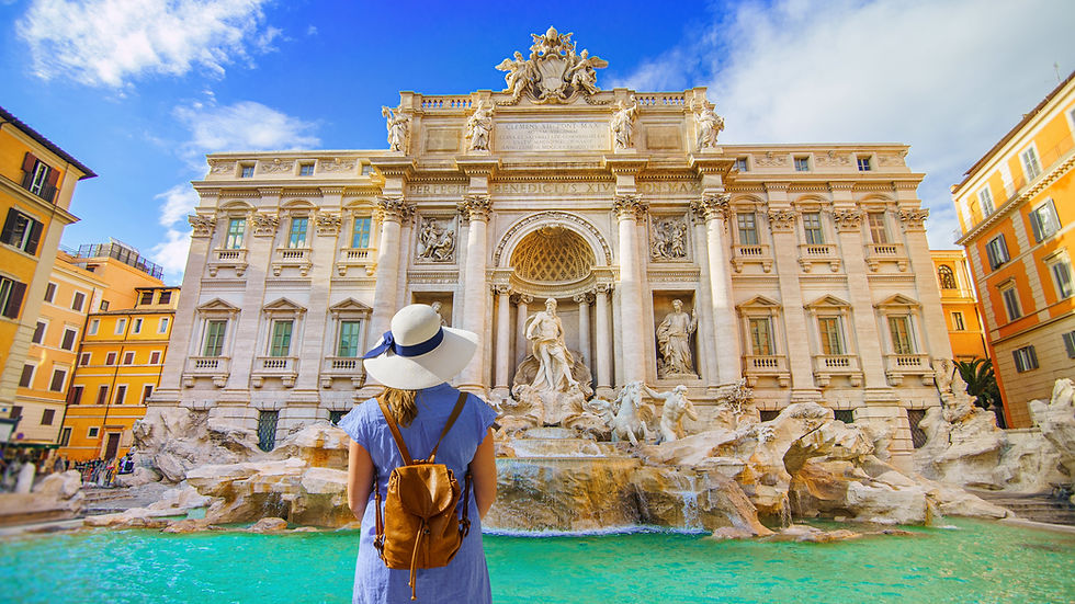 Famous landmark fountain di Trevi in Rome, Italy during summer sunny day.jpg